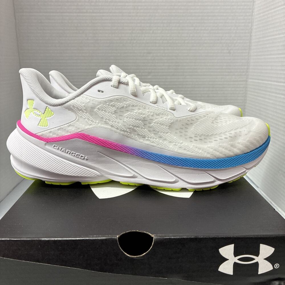 Under Armour Women’s W Turbulence 3 Road Running Shoes Size 9.5 White Multi NWB